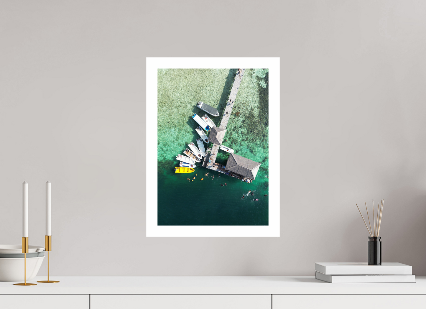 DIN A3 (29,7 x 42 cm), Fine Art Pearl A3 3cm Rand Kanawa Reef Stop – Fine Art Print