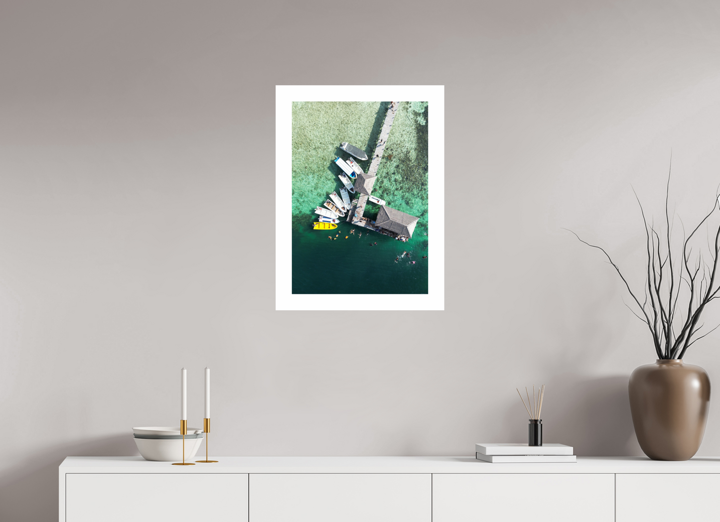 DIN A2 (42 x 59,4 cm), Fine Art Pearl A2 5cm Border Kanawa Reef Stop – Fine Art Print