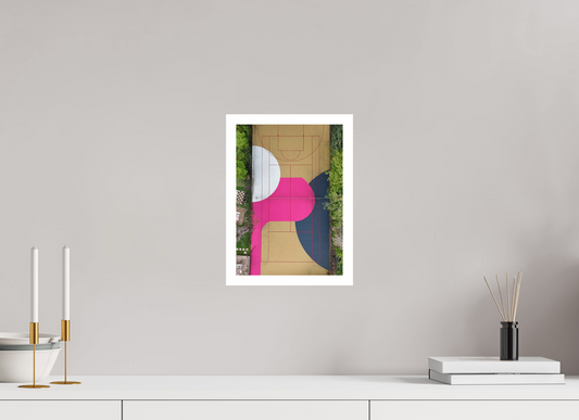 DIN A4 (21 x 29,7 cm), Fine Art Pearl A4 2cm Border Court Colours – Blue Mountains Fine Art Print
