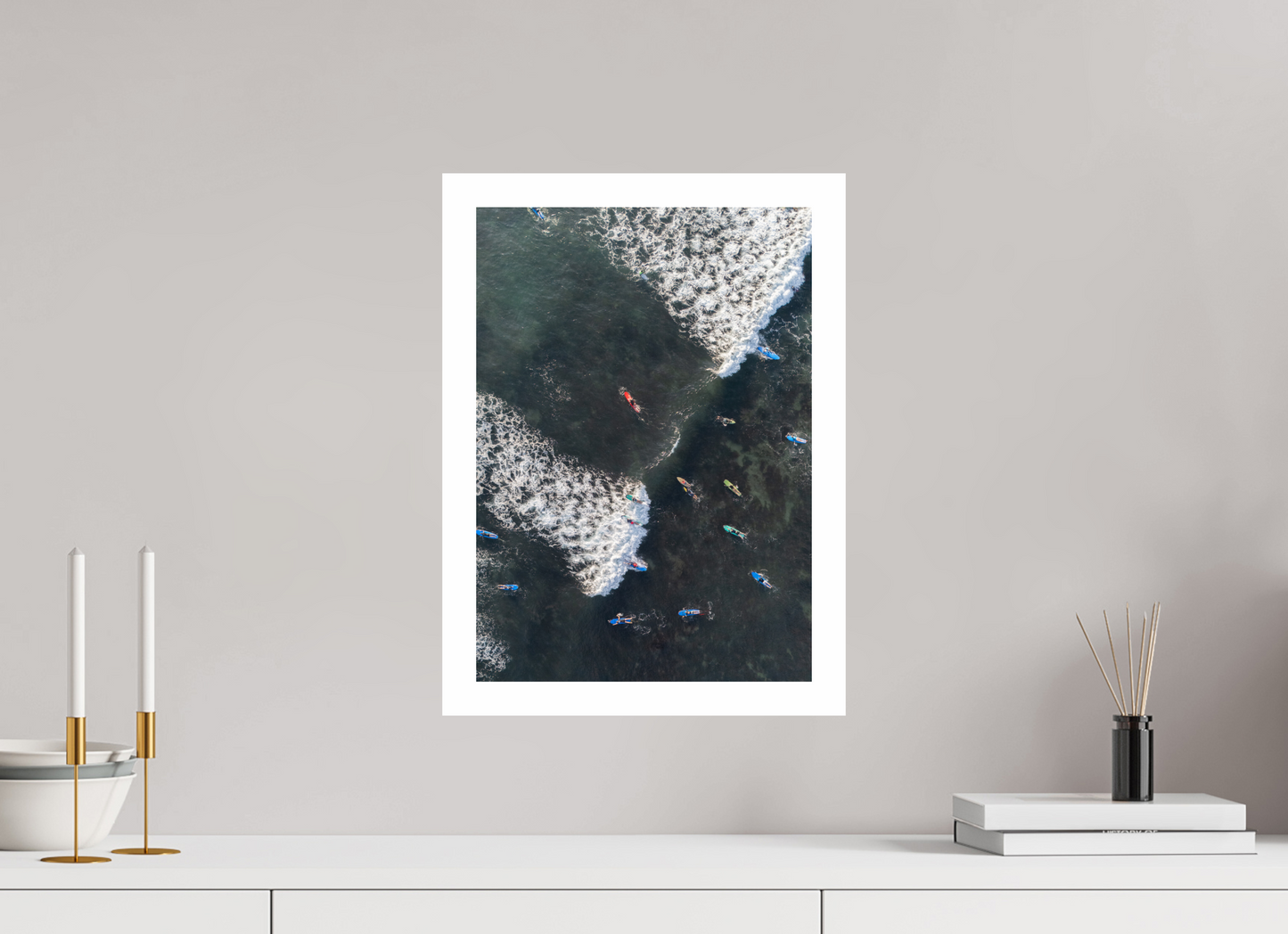 DIN A3 (29,7 x 42 cm), Fine Art Pearl A3 3cm Border Batu Bolong – Lineup Chaos Fine Art Print