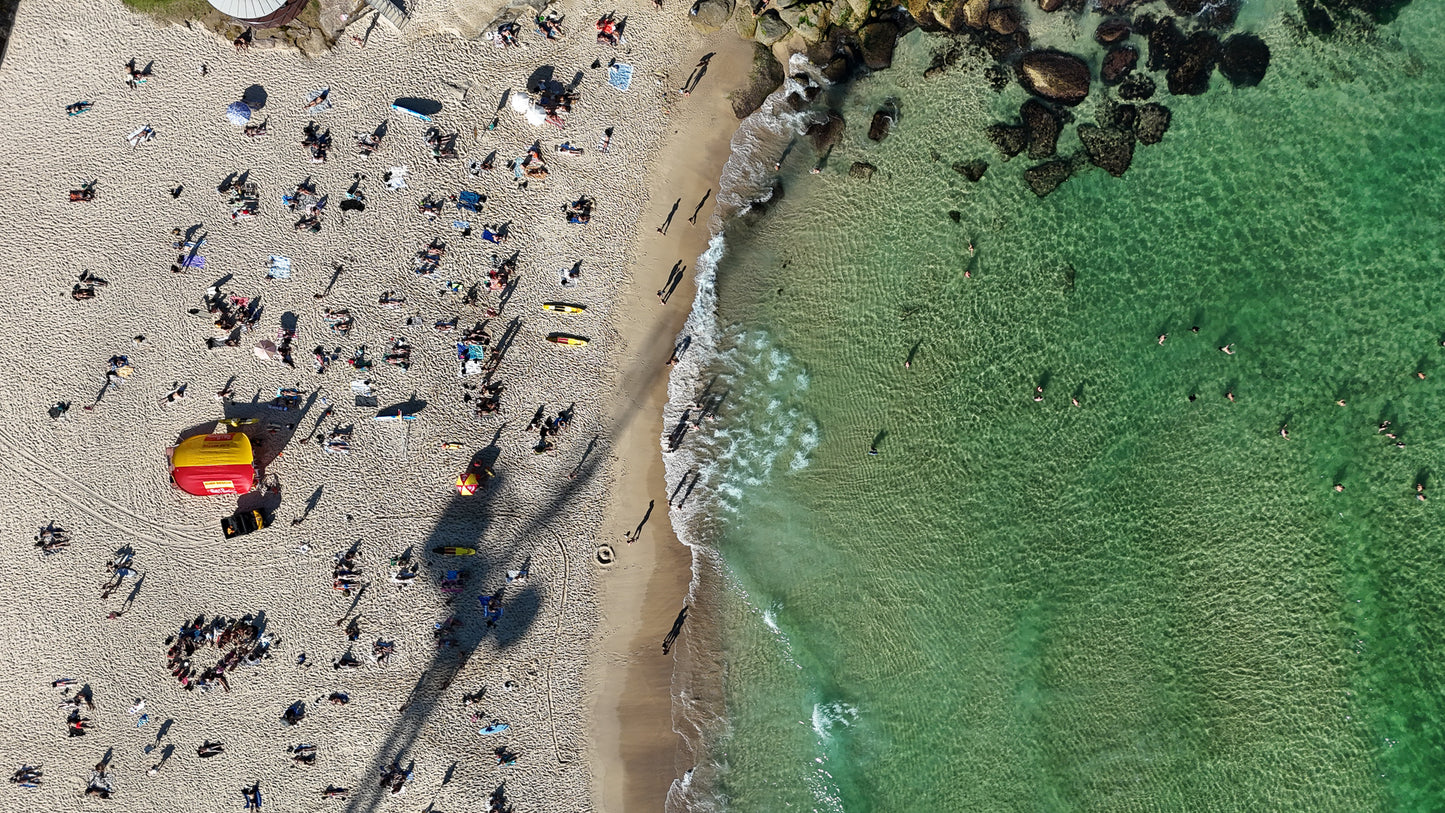 Coogee Beach – Summer Crowd Fine Art Print