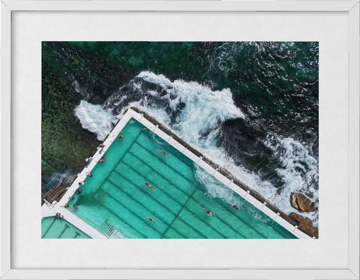 Bondi Icebergs – Aerial Fine Art Print