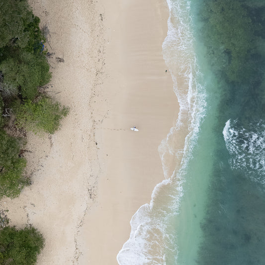 Tiger Tracks – Lone Surfer Fine Art Print