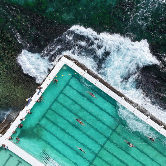 Bondi Icebergs – Aerial Fine Art Print