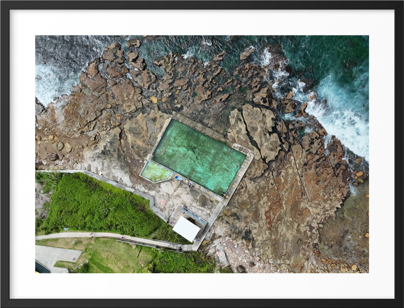 Coalcliff – Aerial Rock Pool Fine Art Print