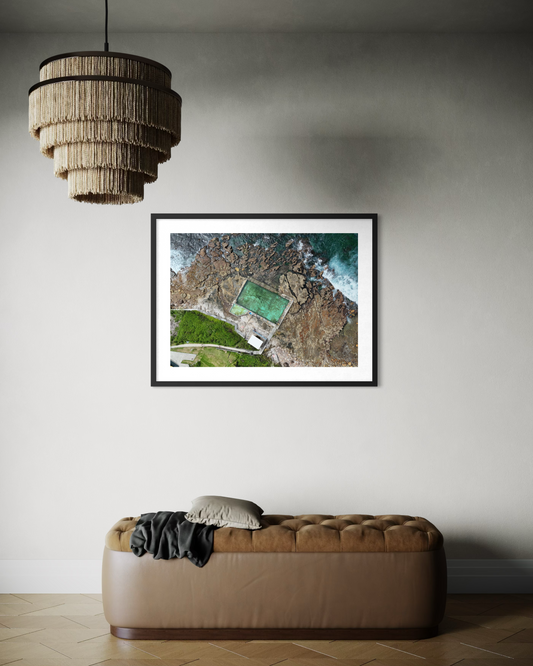 Coalcliff – Aerial Rock Pool Fine Art Print